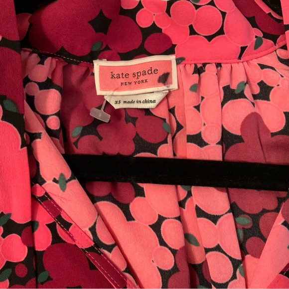 Kate Spade Bubble Dot Blouse Pink Size XS - Picture 10 of 12